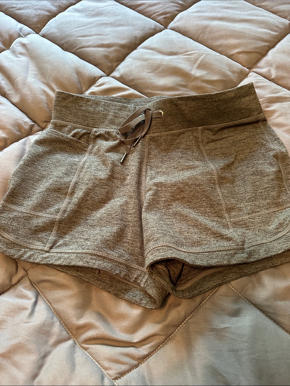 GAIAM Heather Grey Athletic Drawstring Lounge Shorts